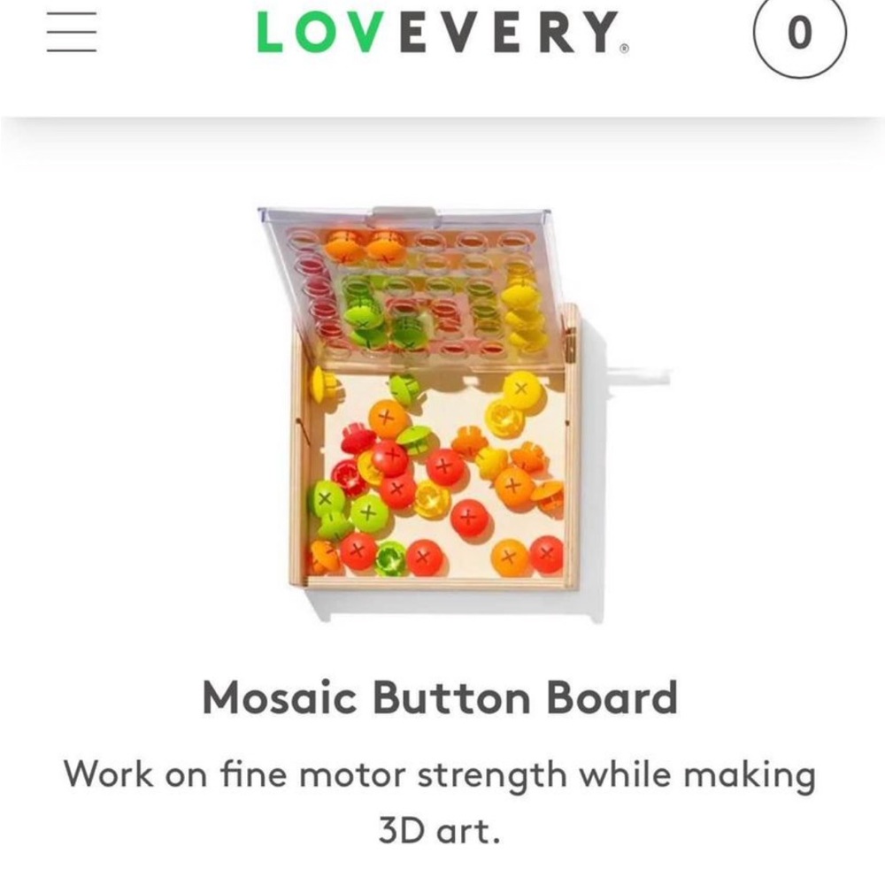 Lovevery Mosaic Button Board